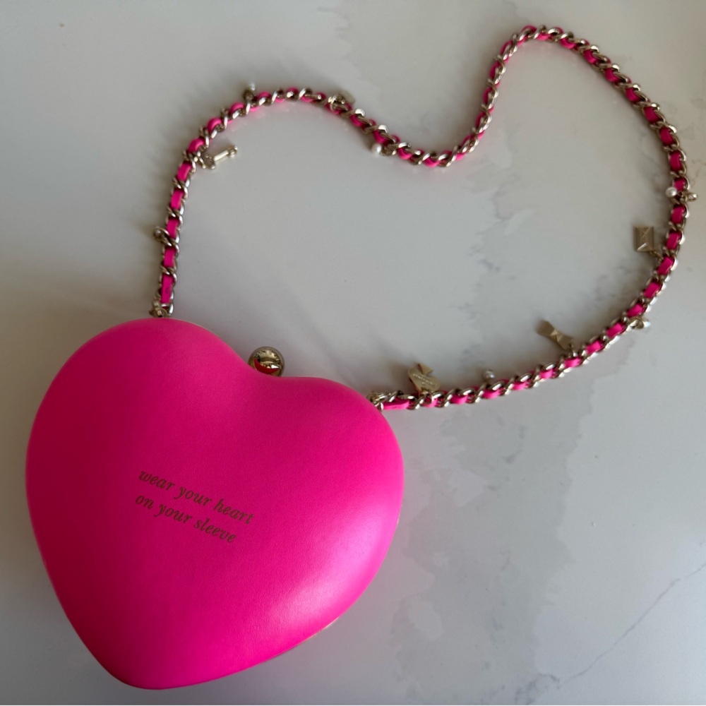 Kate Spade Pink Heart clutch